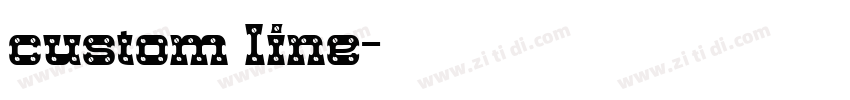 custom line字体转换